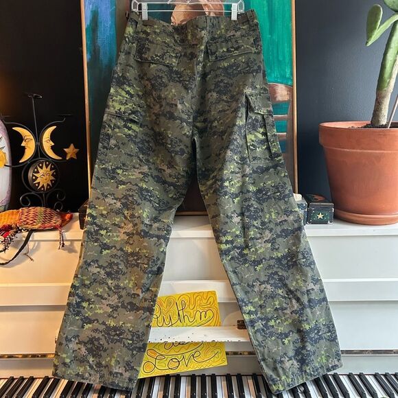 Vintage Combat Trousers Digital Camouflage Cargo Pants 31"-36" - Picture 4 of 16